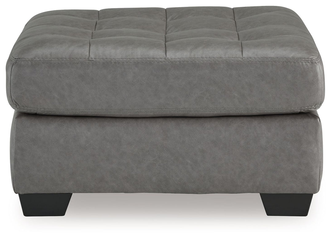 Clairette Court - Alloy - Oversized Accent Ottoman