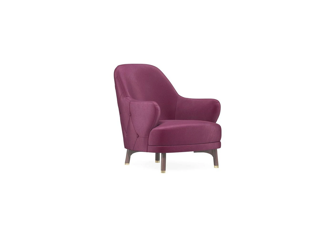 Burgundy Colt Feather Navona Armchair