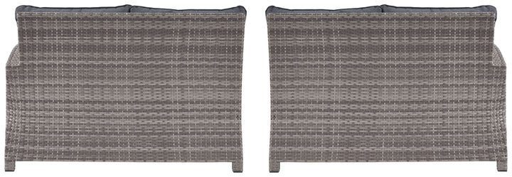 Salem - Gray - Raf / Laf Loveseat W/Cush (Set of 2)