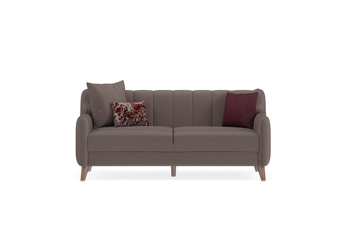 Dusty Rose Velvet Fabia 2-Seater Sofa