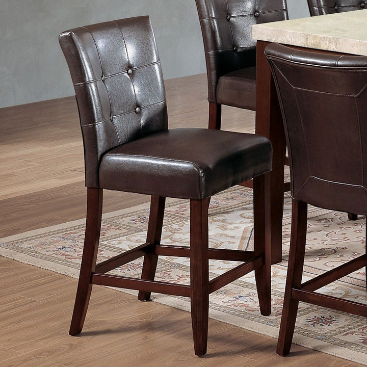 Britney - Counter Height Chair (Set of 2) - Dark Brown - 20"