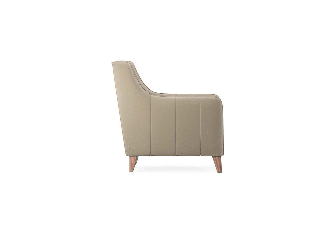 Light Brown Colt Feather Fabia Armchair