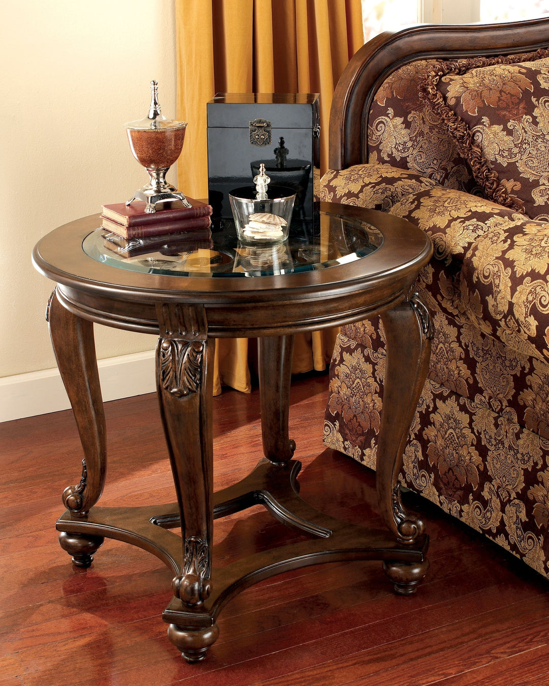 Norcastle - Dark Brown - Round End Table