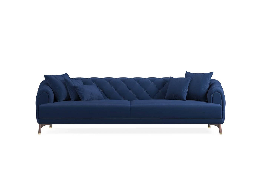 Navy Blue Colt Feather Navona 4-Seater Sofa