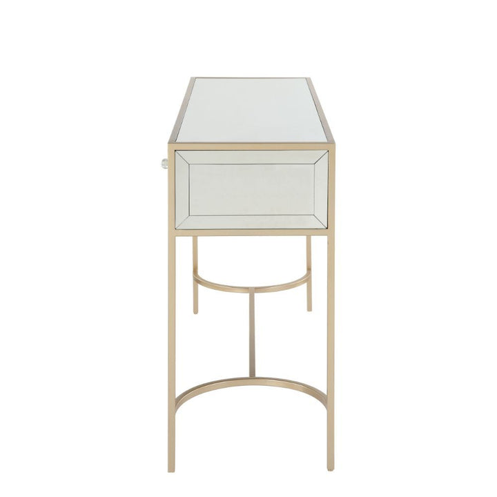 Wisteria - Accent Table - Mirrored & Rose Gold