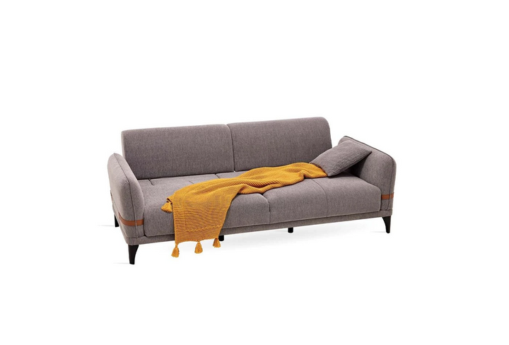 Linz 3-Seater Sofa Bed, Linen (Grey)