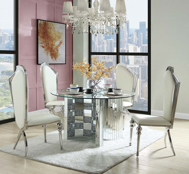 Noralie - Dining Table - Mirrored - 30"