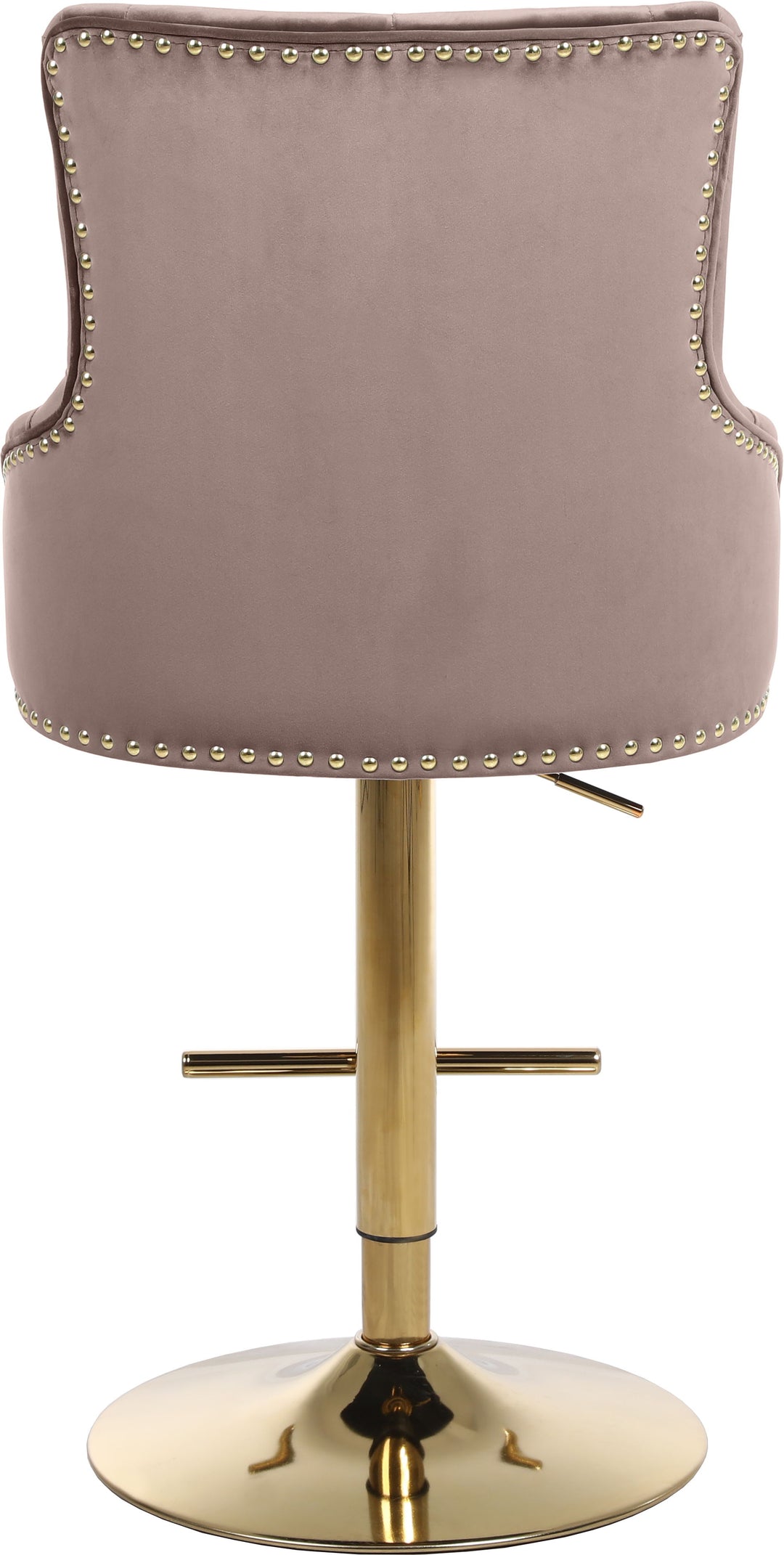 Claude - Adjustable Stool Gold Swivel with Gold Base