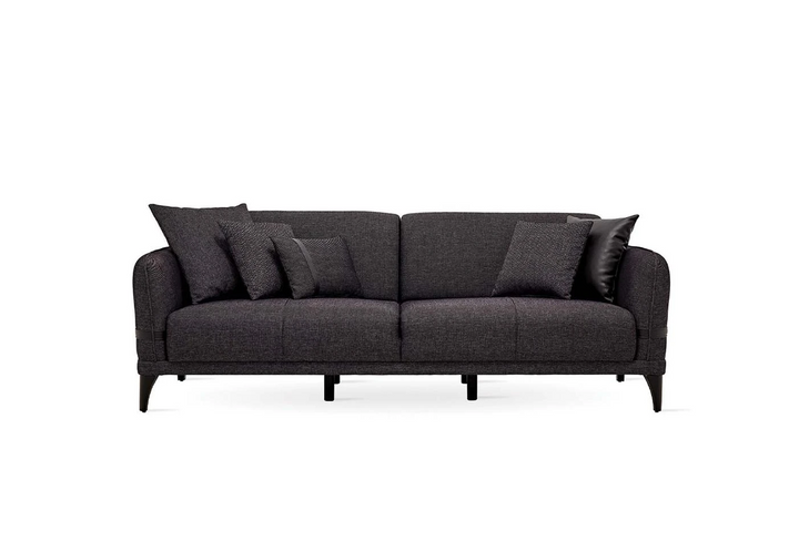 Linz 3-Seater Sofa Bed, Linen (Black)