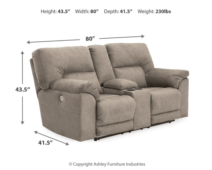 Cavalcade - Reclining Loveseat W/Console