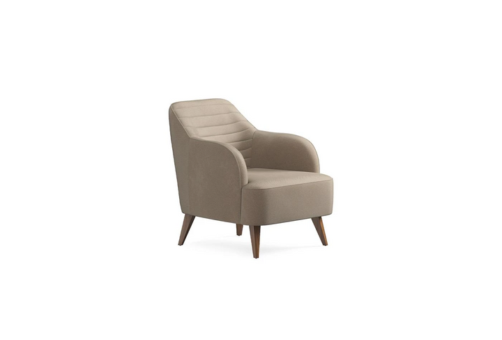 Light Brown Velvet Sona Armchair