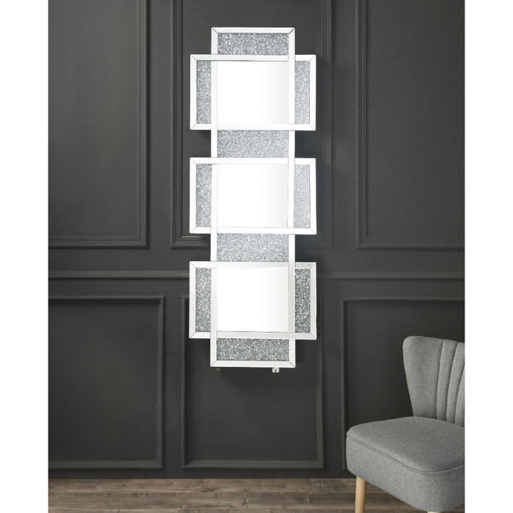 Noralie - Wall Decor - Mirrored & Faux Diamonds - 63"