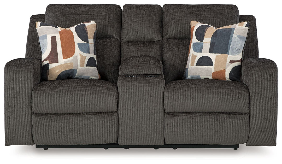 Kanlow - Dbl Reclining Loveseat With Console