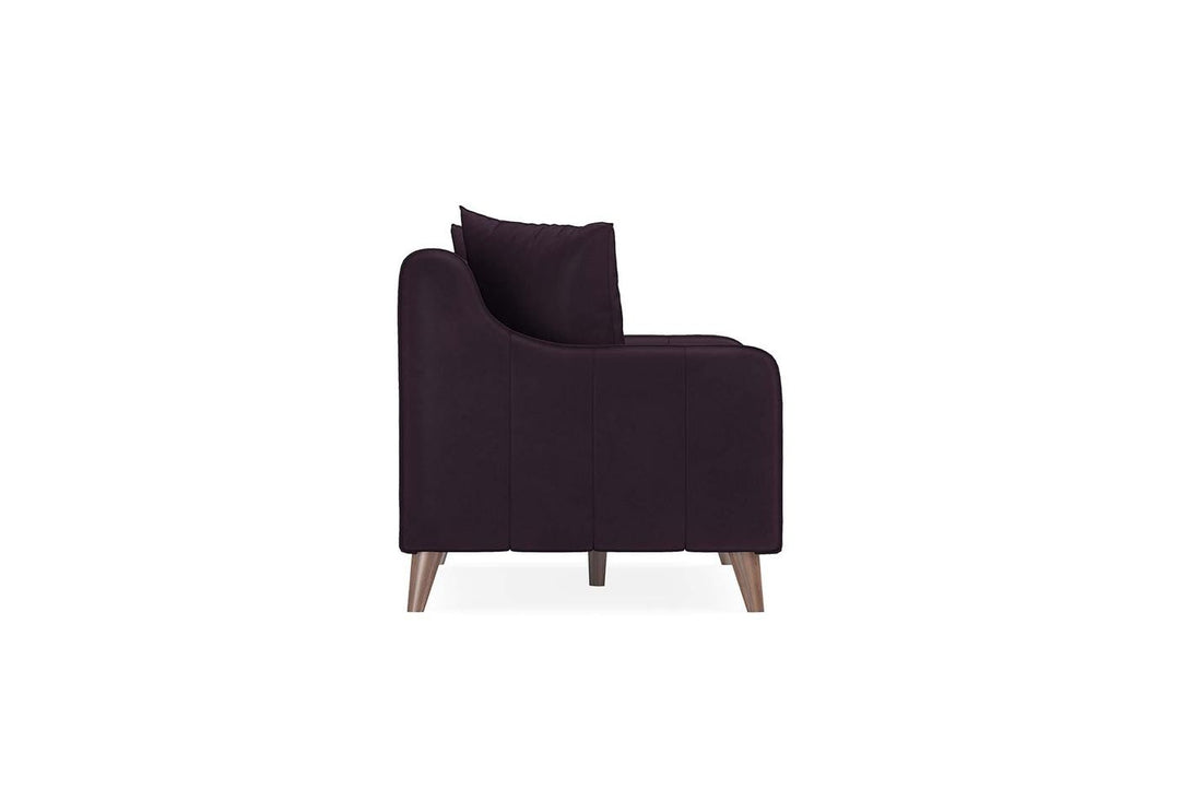 Purple Velvet Fabia 3-Seater Sofa Bed with Storage