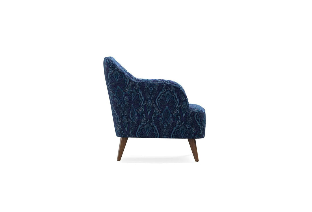 Turquoise Linen Sona Armchair