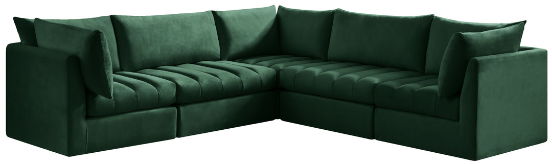 Jacob - Modular Sectional 5 Piece - Green - Fabric