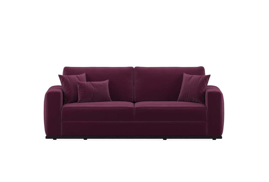 Carino 3-Seater Sofa Bed with Storage, Colt Feather (Burgundy)