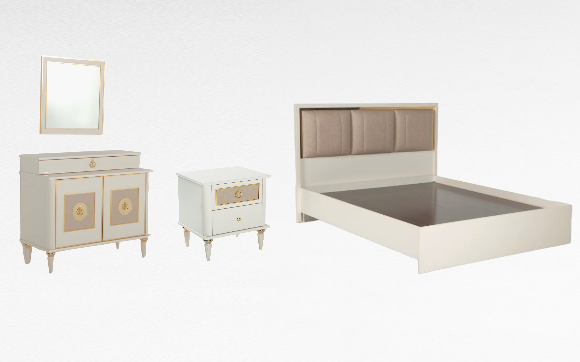 Opak White Queen Mistral Storage Bedroom Set