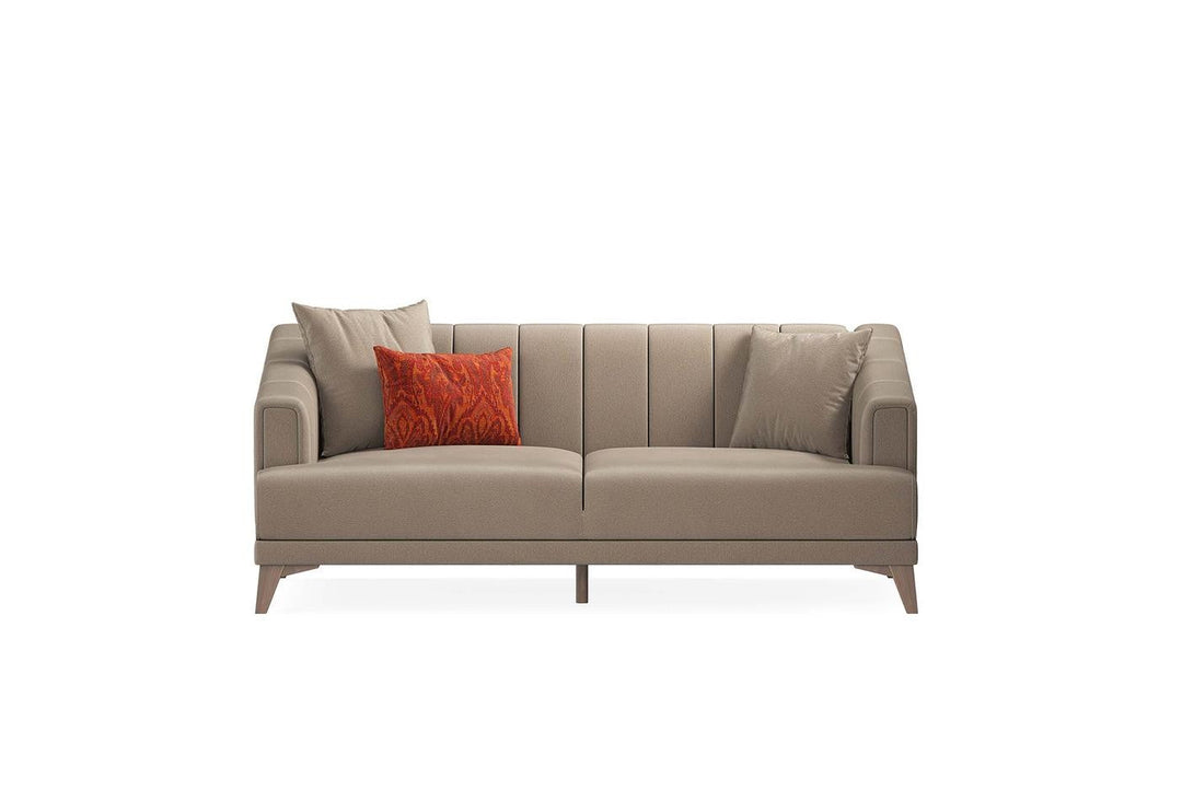 Light Brown Colt Feather Sona 2-Seater Sofa