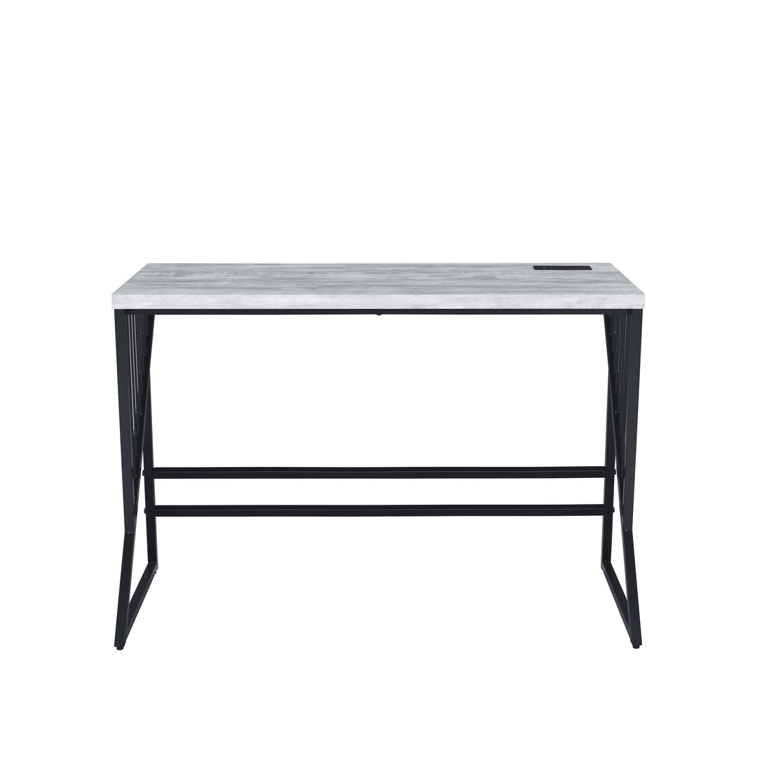 Collick - Writing Desk - Weathered Gray & Black Finish