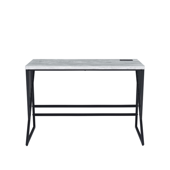 Collick - Writing Desk - Weathered Gray & Black Finish