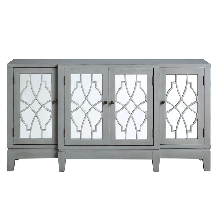 Magdi - Accent Table - Antique Gray Finish