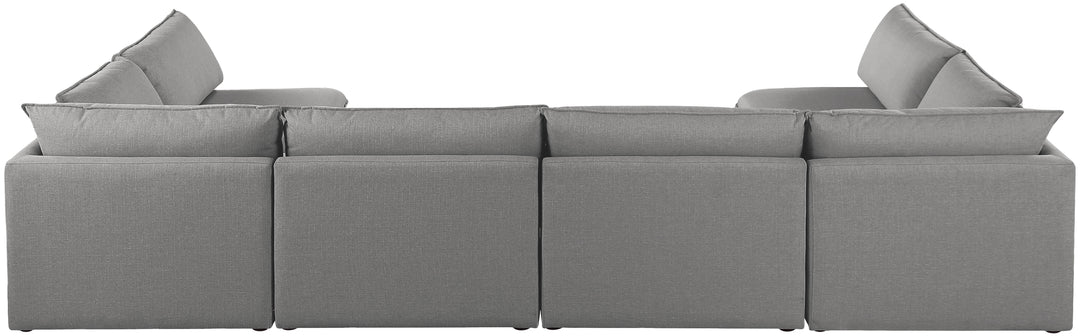 Mackenzie - Modular Sectional 6 Piece - Gray - Modern & Contemporary