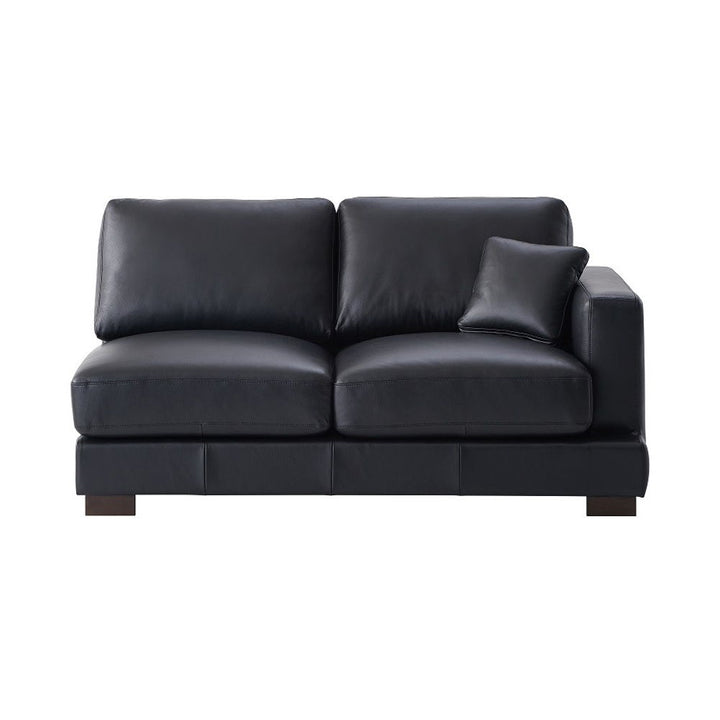 Geralyn - Sectional Sofa With 2 Pillows - Black