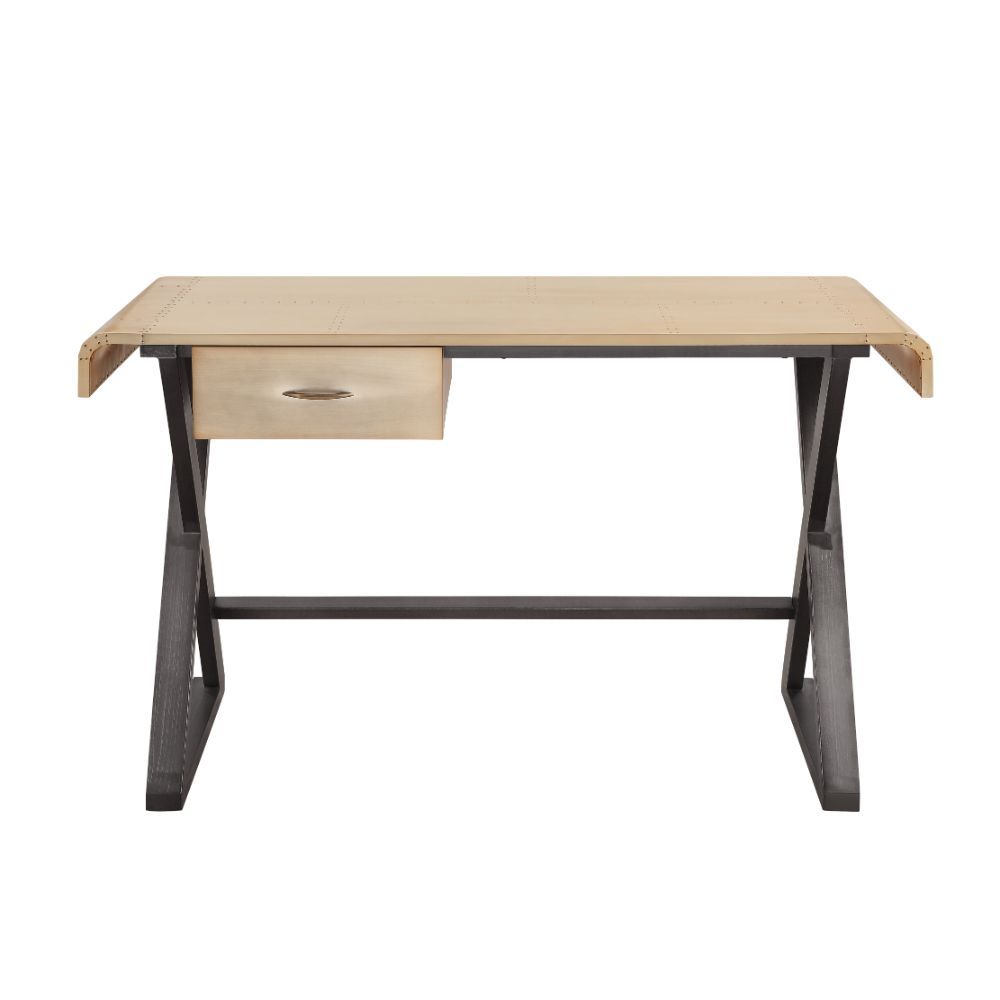 Danton - Desk - Gold Aluminum