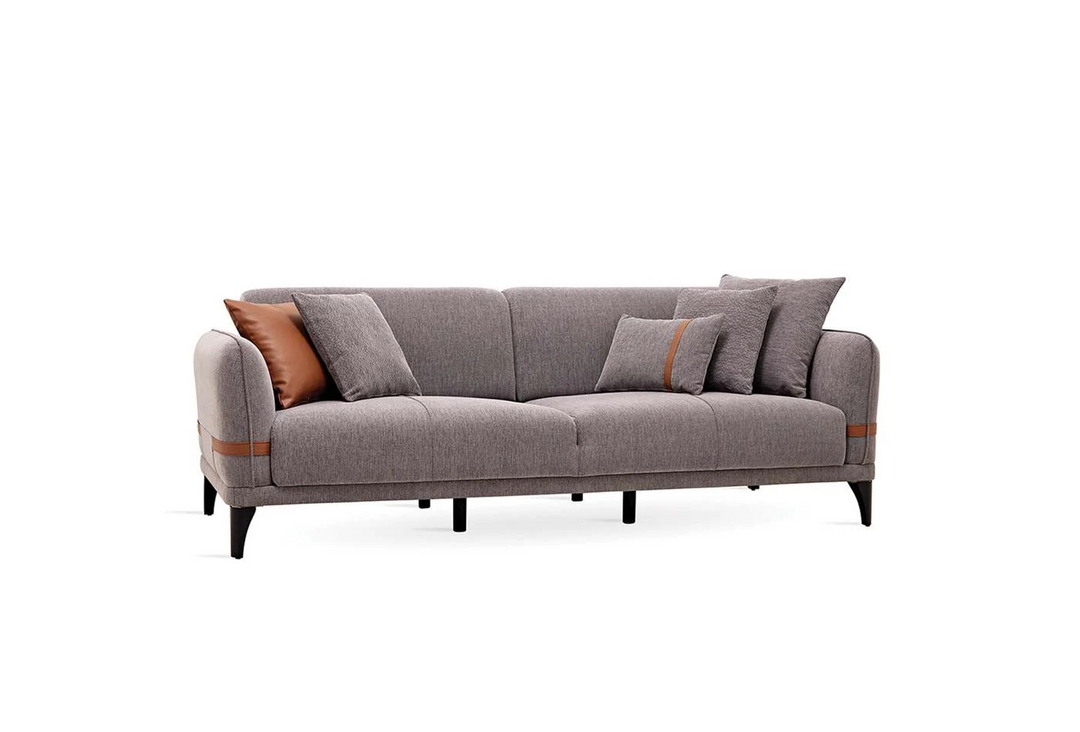 Linz 3-Seater Sofa Bed, Linen (Grey)