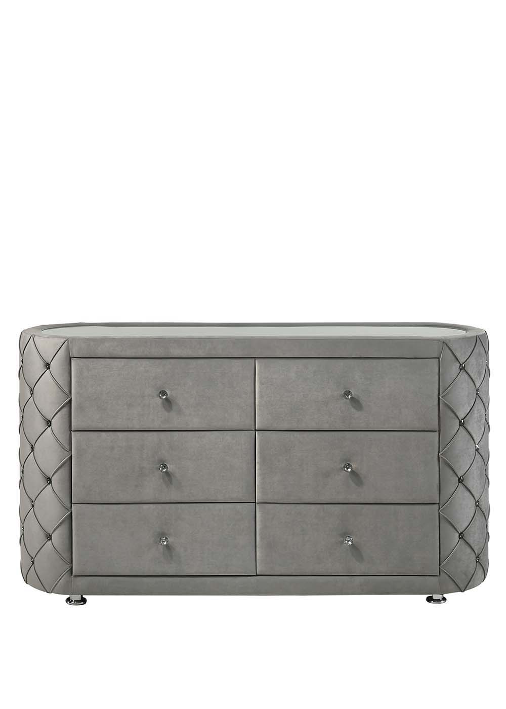 Perine - Dresser - Gray Velvet