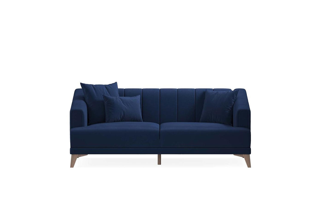 Navy Blue Colt Feather Sona 2-Seater Sofa