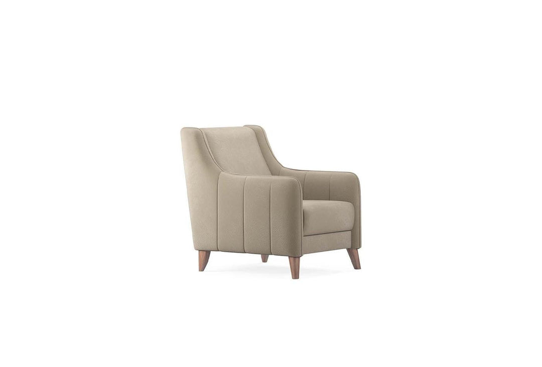 Light Brown Colt Feather Fabia Armchair