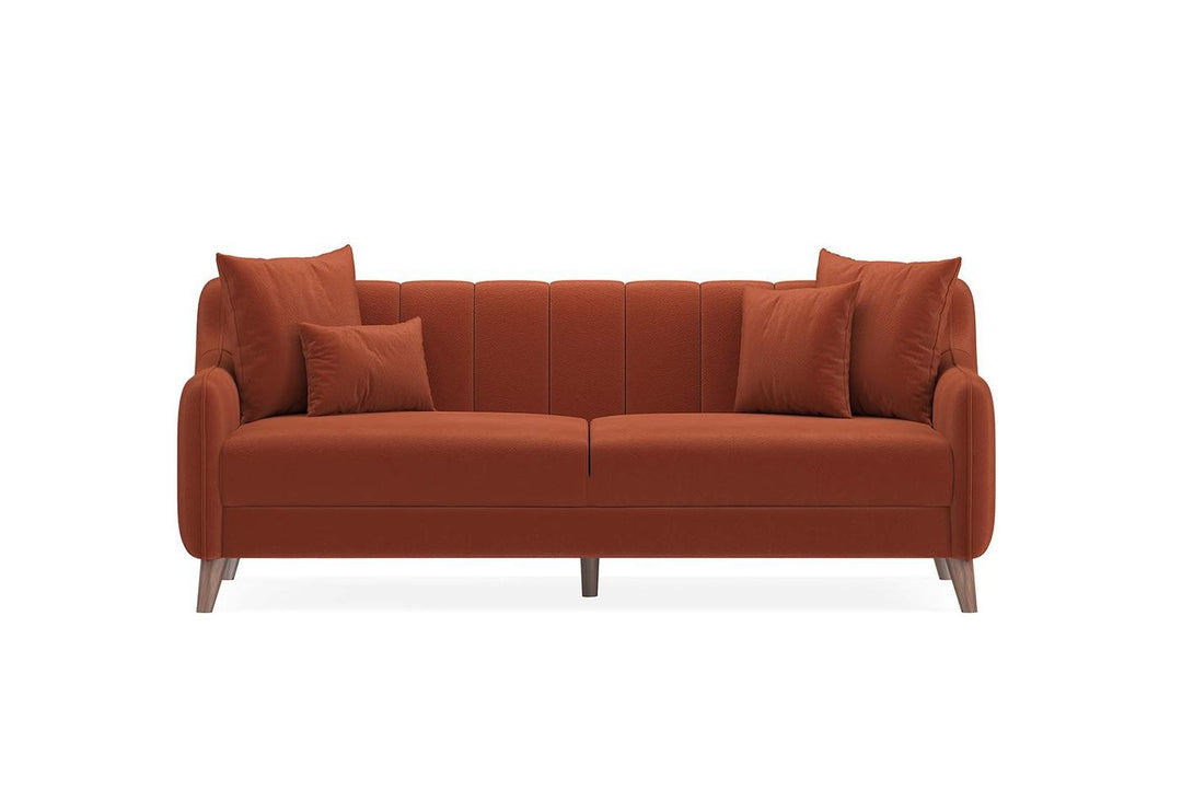 Orange Colt Feather Fabia 3-Seater Sofa Bed with Storage