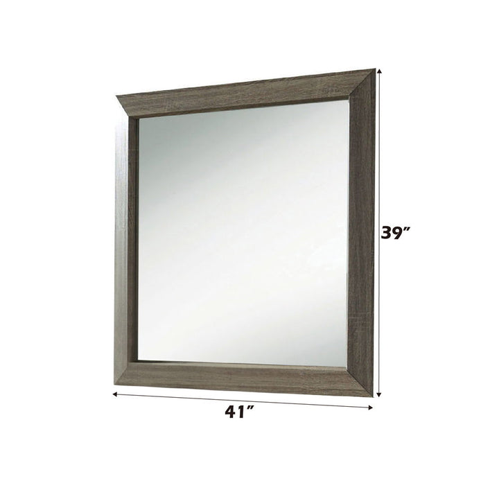 Lyndon - Mirror - Weathered Gray Grain