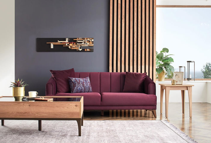 Purple Velvet Sona 2-Seater Sofa