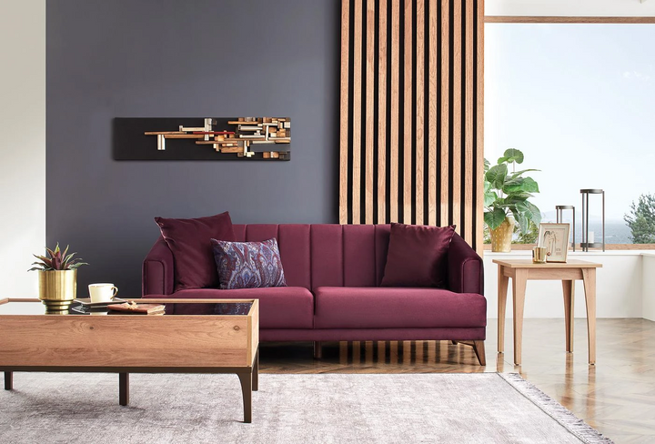 Dark Brown Velvet Sona 2-Seater Sofa