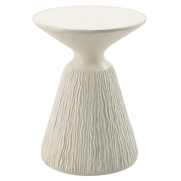 Duane - Accent Table - Natural White Finish