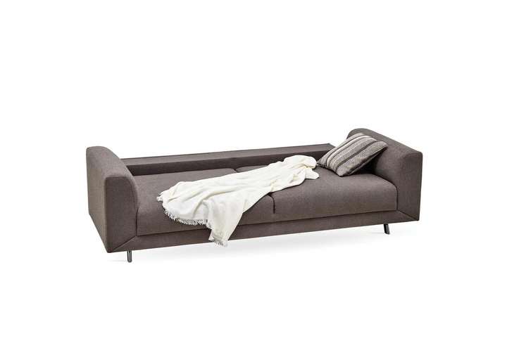 Taupe Boucle Basel 3-Seater Sofa Bed