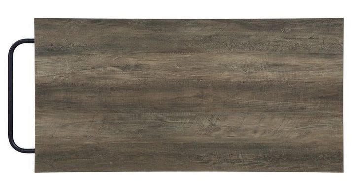 Lona - Kitchen Island - Rustic Oak & Black Finish