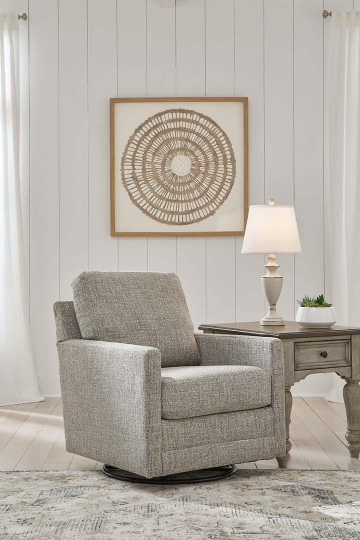 Bralynn - Linen - Swivel Glider Accent Chair