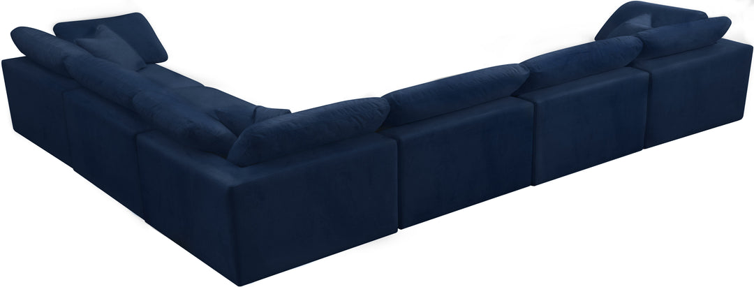 Cozy - Modular Sectional Cloud - Navy - Fabric