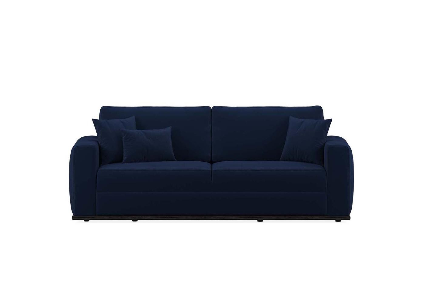 Carino 3-Seater Sofa Bed with Storage, Colt Feather (Navy Blue)