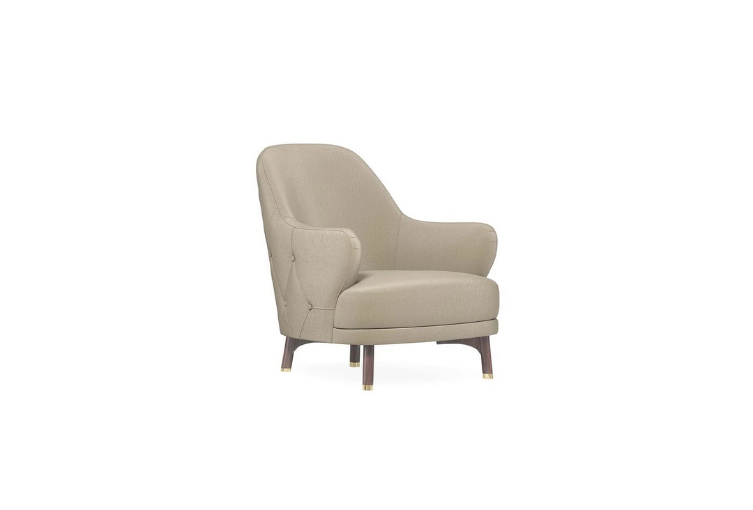 Light Brown Colt Feather Navona Armchair