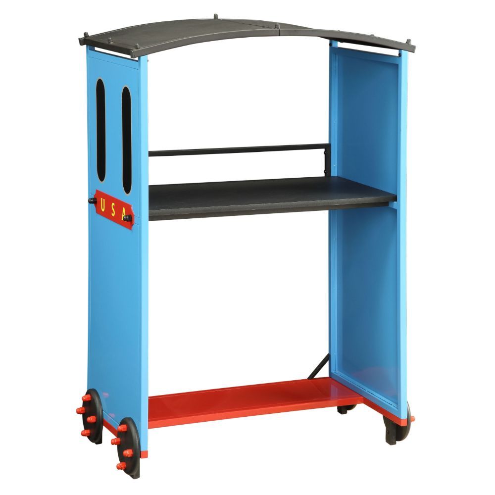 Tobi - Desk - Blue/Red & Black Train