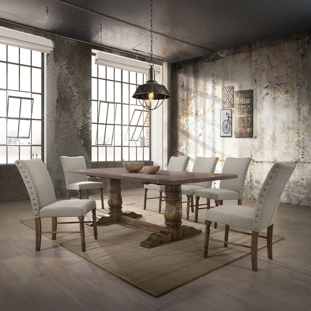 Leventis - Dining Table - Weathered Oak