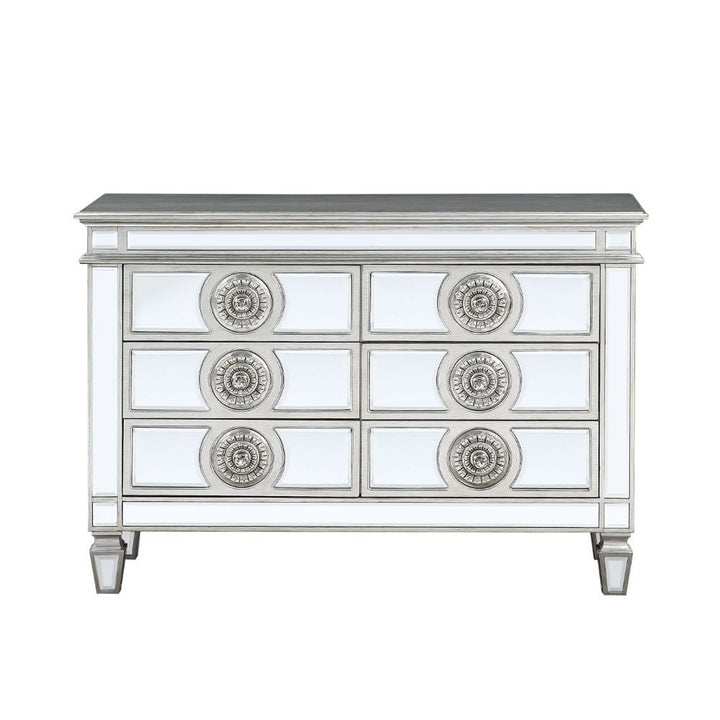 Varian - Server - Mirrored & Antique Platinum - 34"