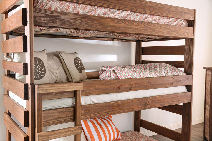 Pollyanna - Twin Bed With 3 Slat Kits - Mahogany