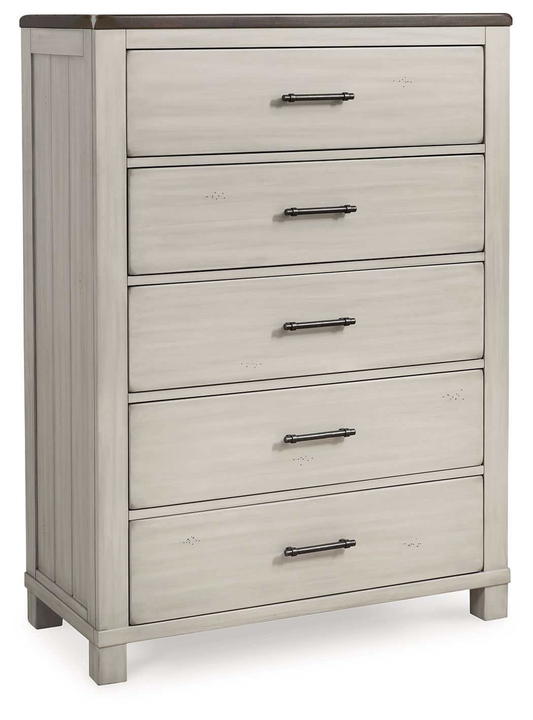 Darborn - Gray / Brown - Five Drawer Chest