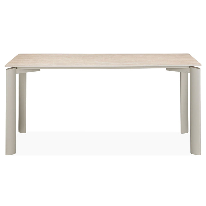 Ingram - Dining Table - Sintered Stone & Light Gray Finish